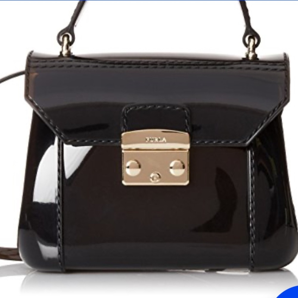 Furla Black Bon Bon Mini Crossbody